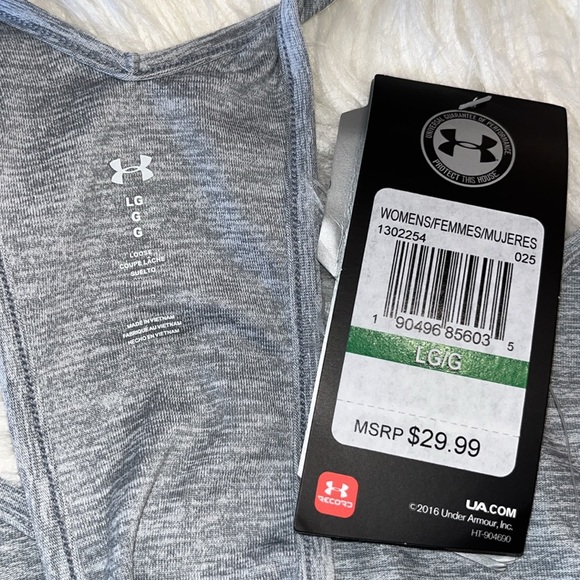 NWT Under Armour Gray Athletic Top - Picture 10 of 10